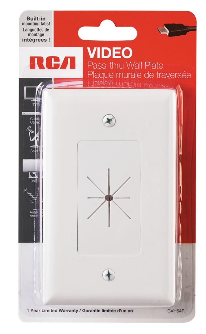 Wall plate pass through