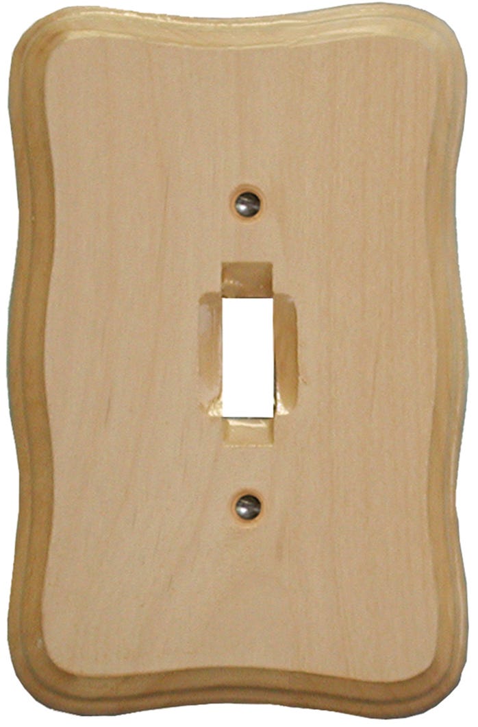 Wall Plate Provincial Wood, Toggle