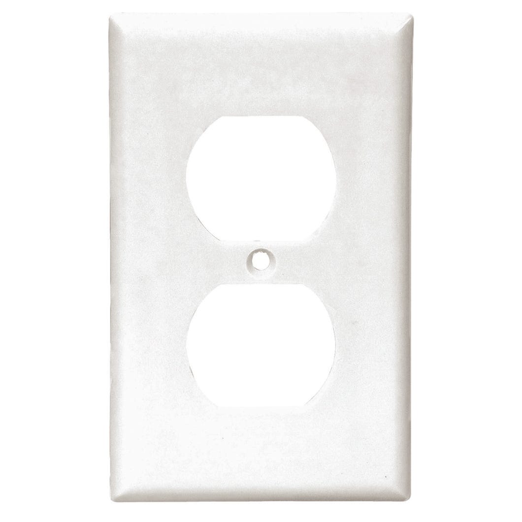 Wall Plate 1 Doble Socket, White
