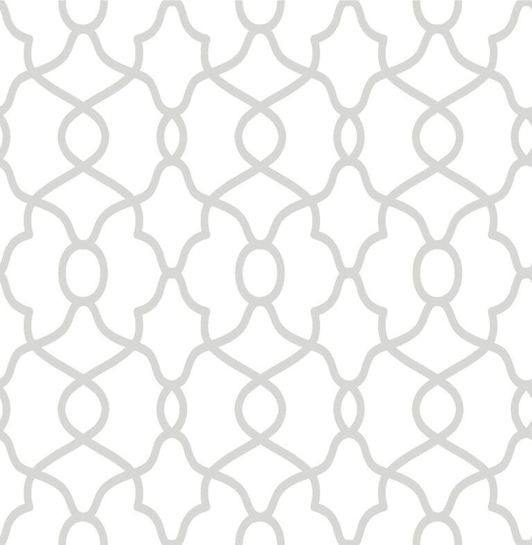 Peel & Stick Wallpaper, Silver Clearly Cool