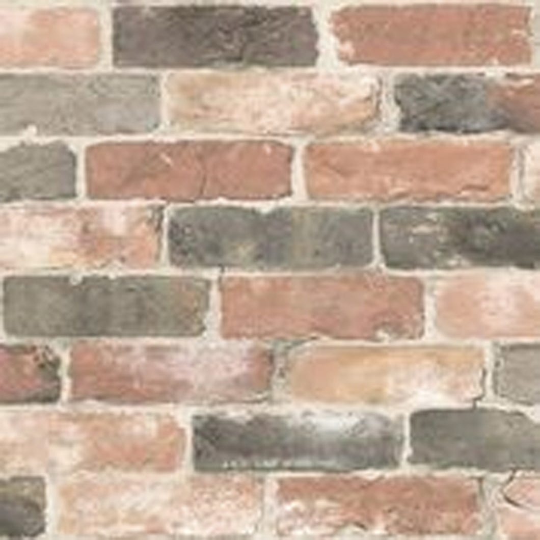 Peel & Stick Wallpaper, Red Brick, Vinyl
