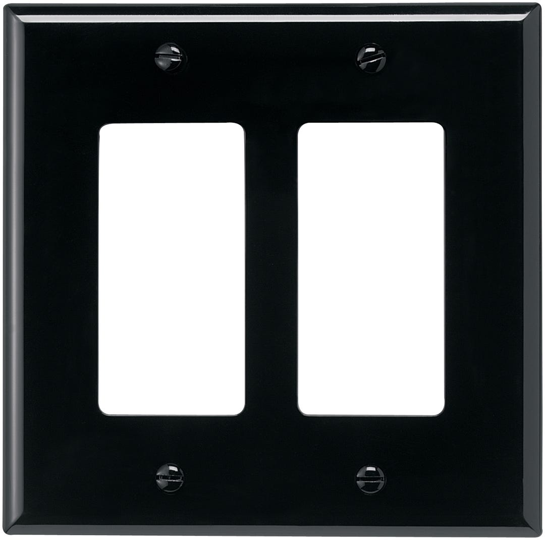 Wallplate deco 2 gang