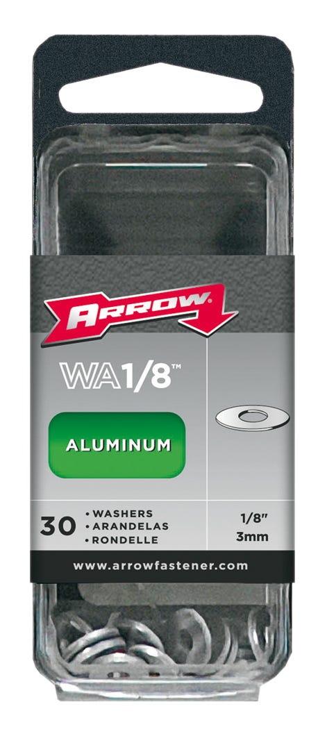 Aluminum Washer, 1/8-in.