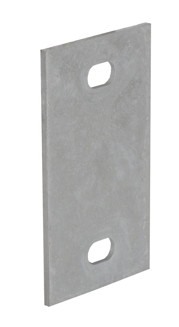 Dock Edge Galvanized Washer Plate