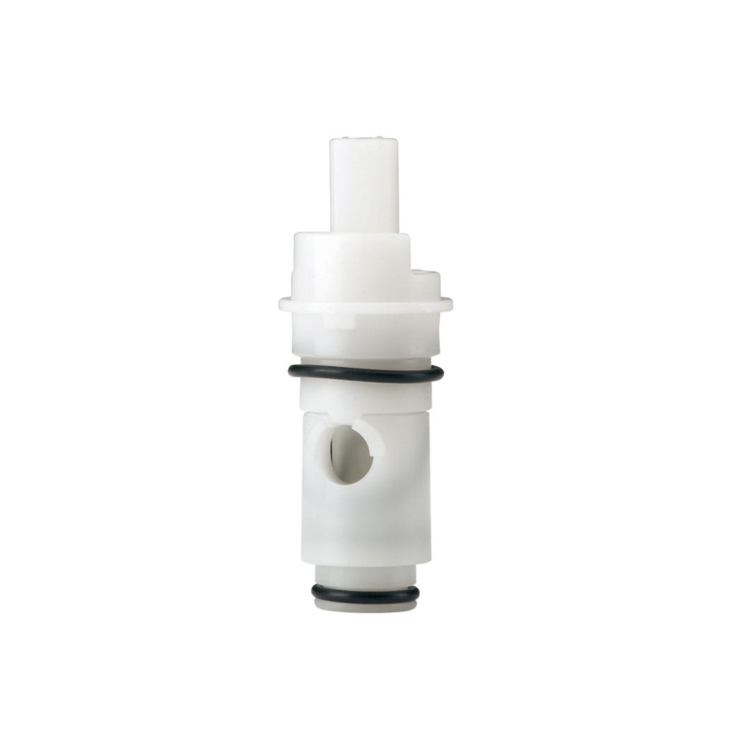 Washerless cartridge for hot / cold water faucet