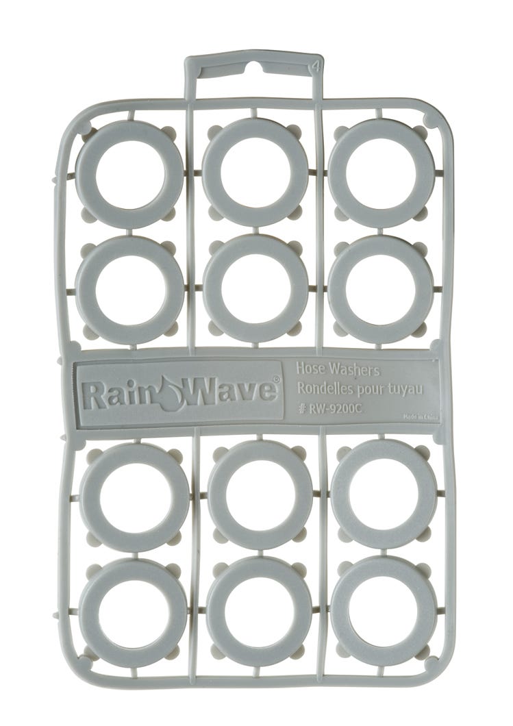 Rainwave Neoprene Hose Washers, Grey- 12/Pk