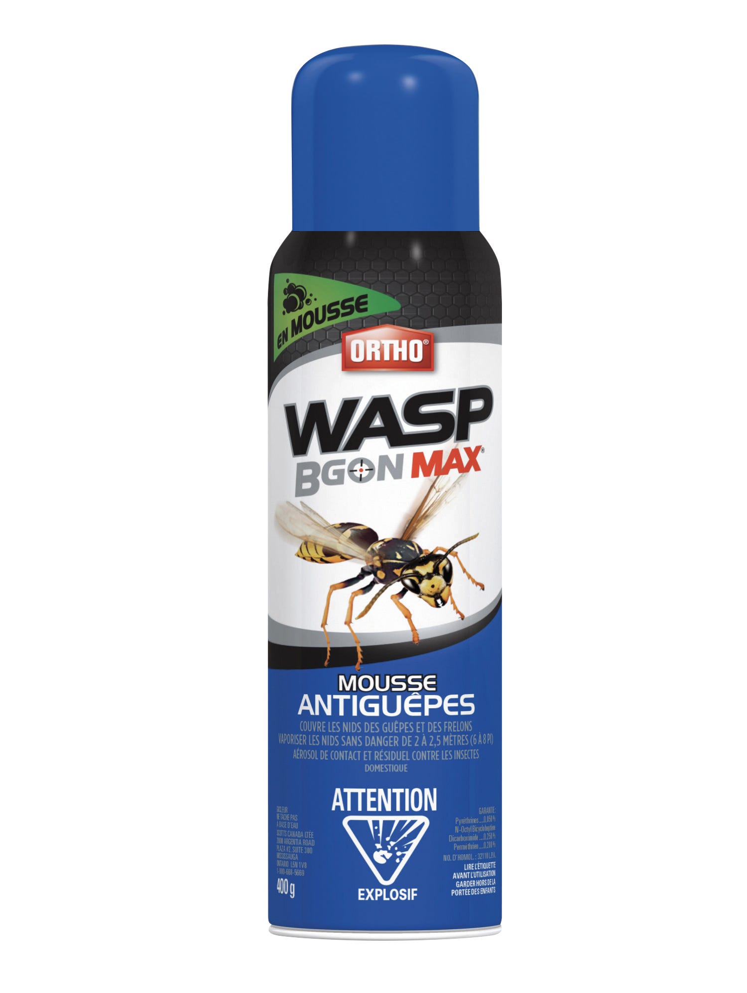 Wasp killer foam aerosol