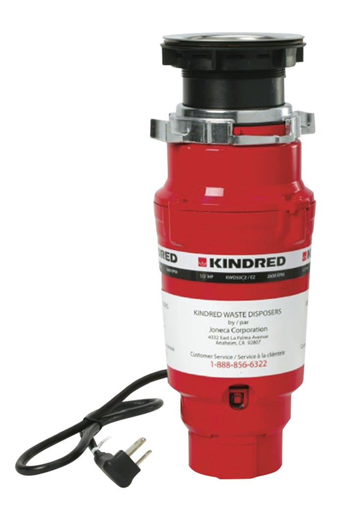 Continuous Feed Waste Disposer, 1/2 H.P.