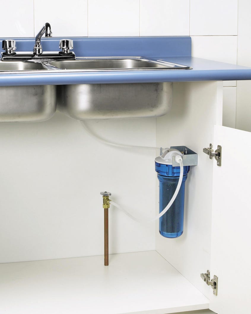 Water filter undersink for kitchen faucet