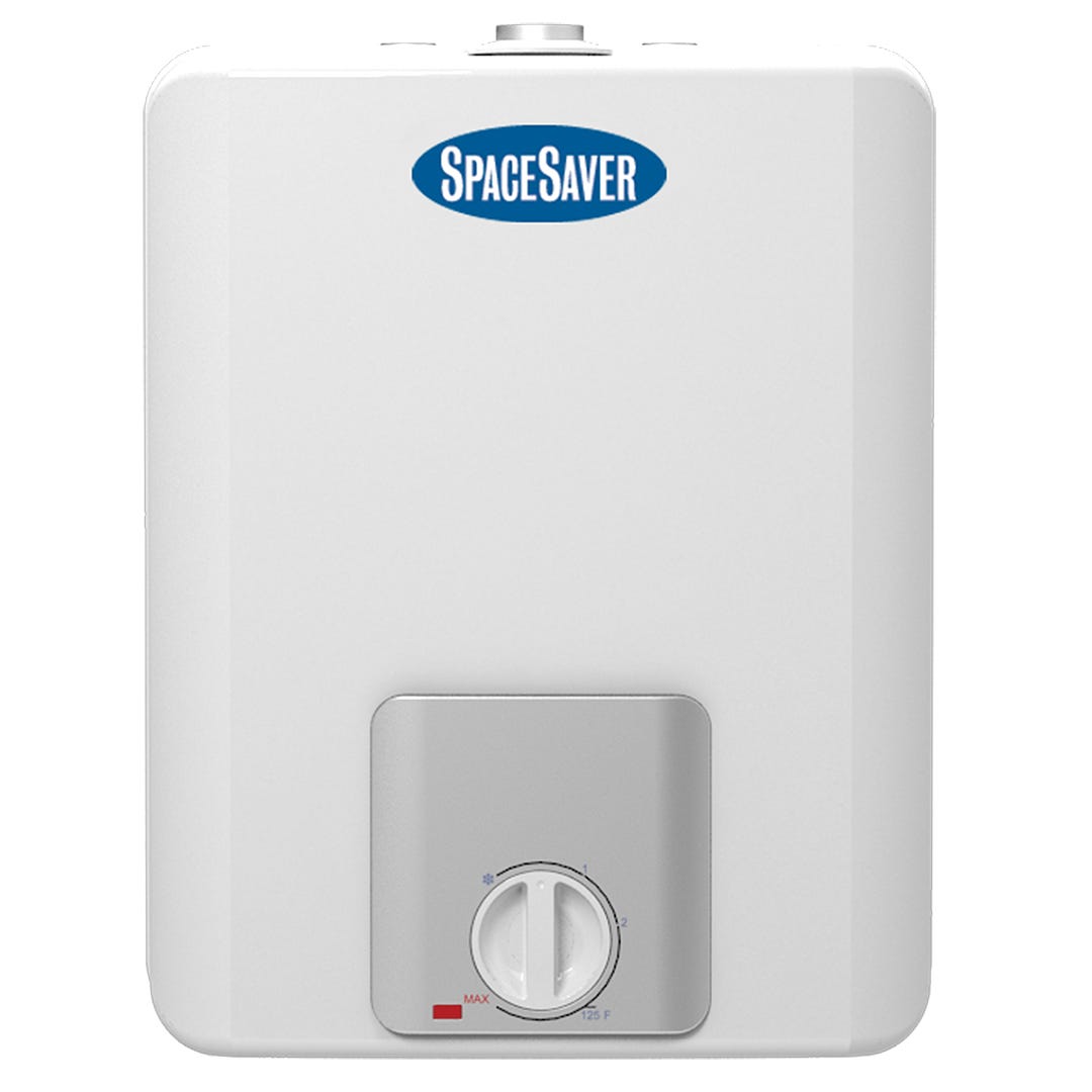 Electric Water Heater, Top Entry, 6-Year, 120V, 2 Gal
