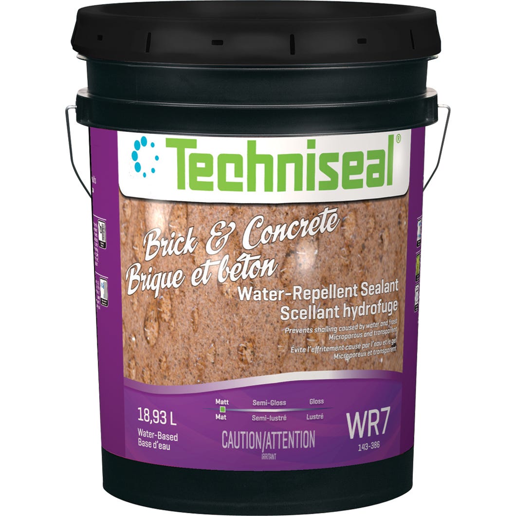 Water-Repellent Sealant for Brick and Concrete Water Based, Matt Finish, 18,93L