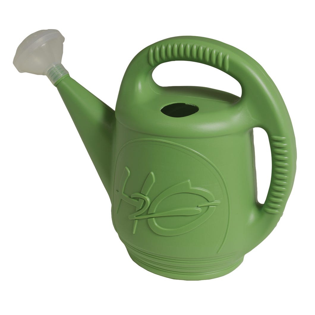 H2O Watering Can, Plastic, Green, 7.6 L