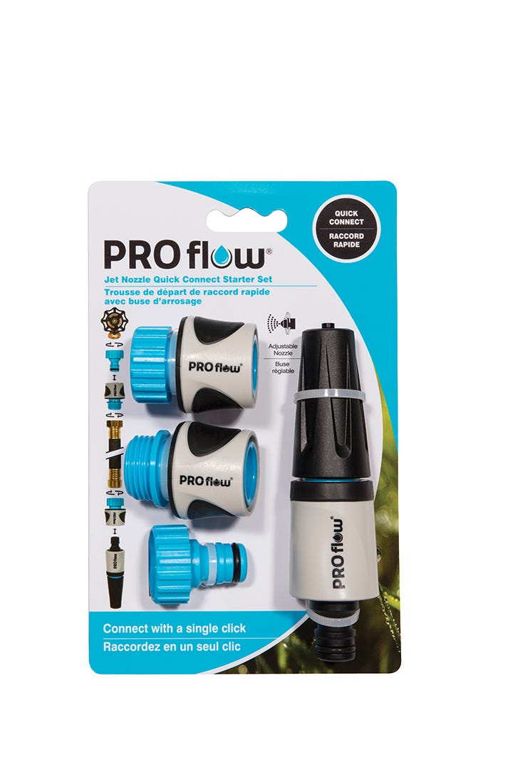 Pro Flow Hose Connector Set with Jet Nozzle