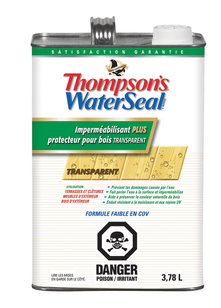 Waterproofing and Oil-Based Wood Protector THOMPSON'S WATERSEAL, Transparent, 3.78 L.
