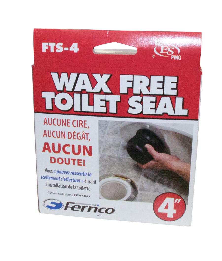 Wax free toilet seal for plastic / copper or cast iron pipe