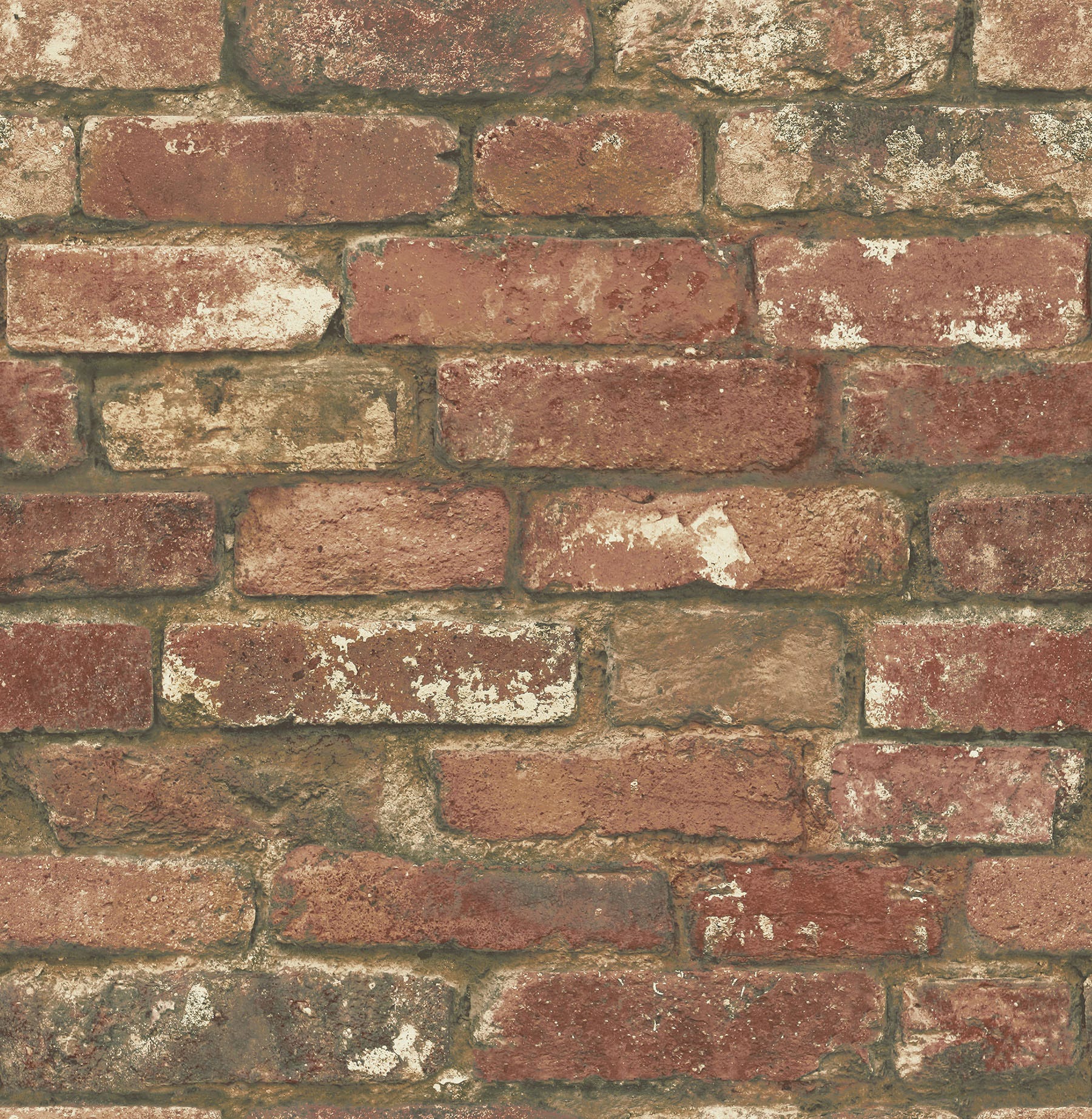 West-End Brick Peel & Stick Wallpaper, Red
