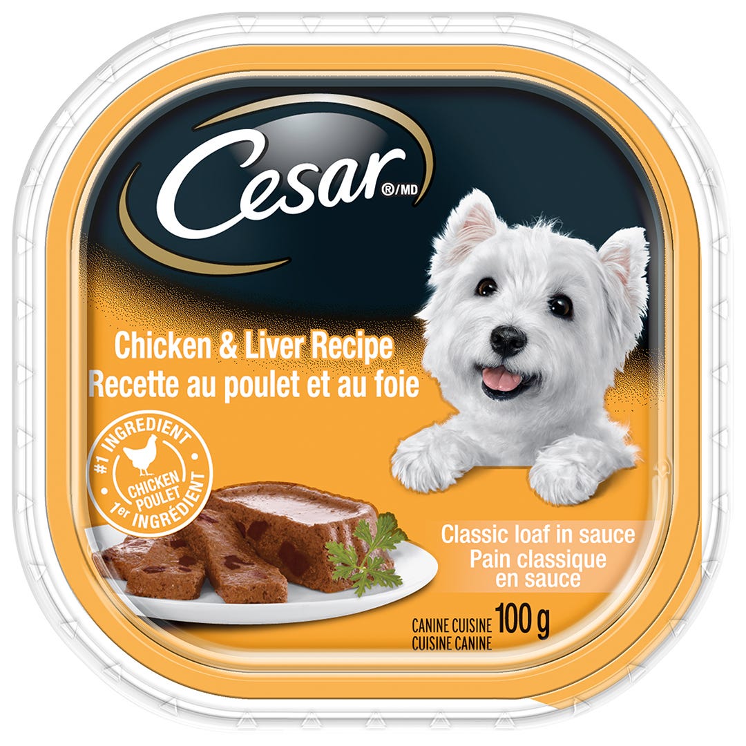 Wet Adult Dog Food, Chicken & Liver Flavor, 100 g