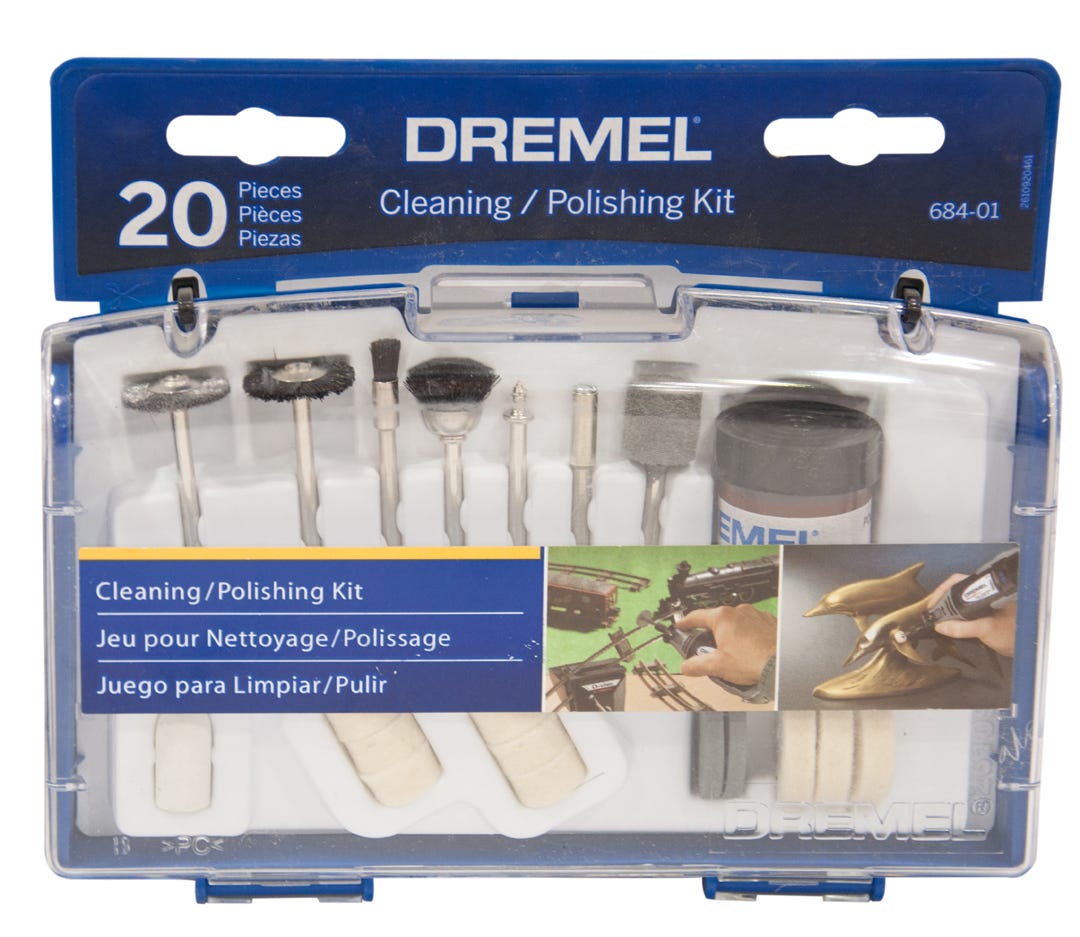 Dremel 684-01 Clean + Polish Set, 20 Pc
