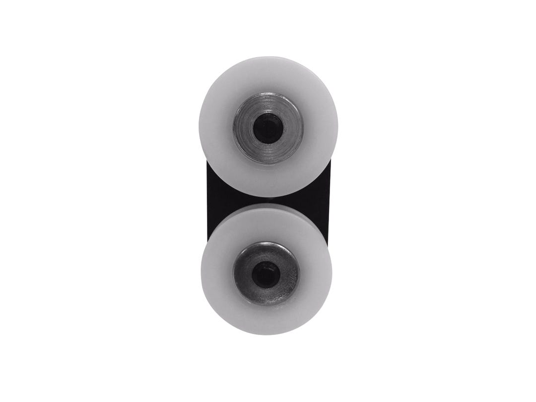 Wheel shower door