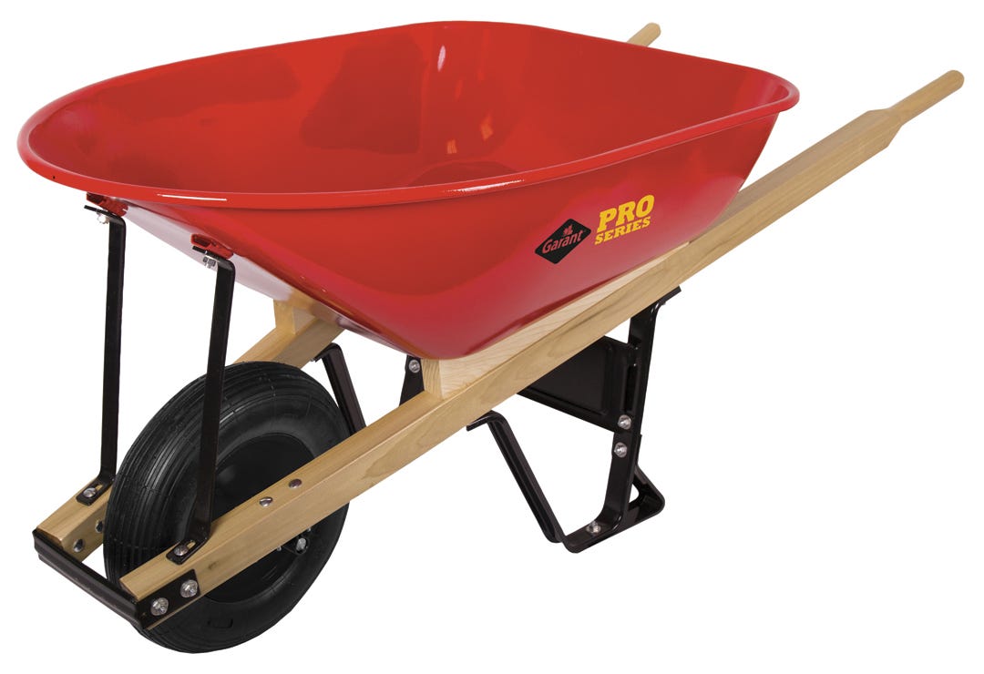 Garant Wheelbarrow Steel Tray, 6 Cu.Ft