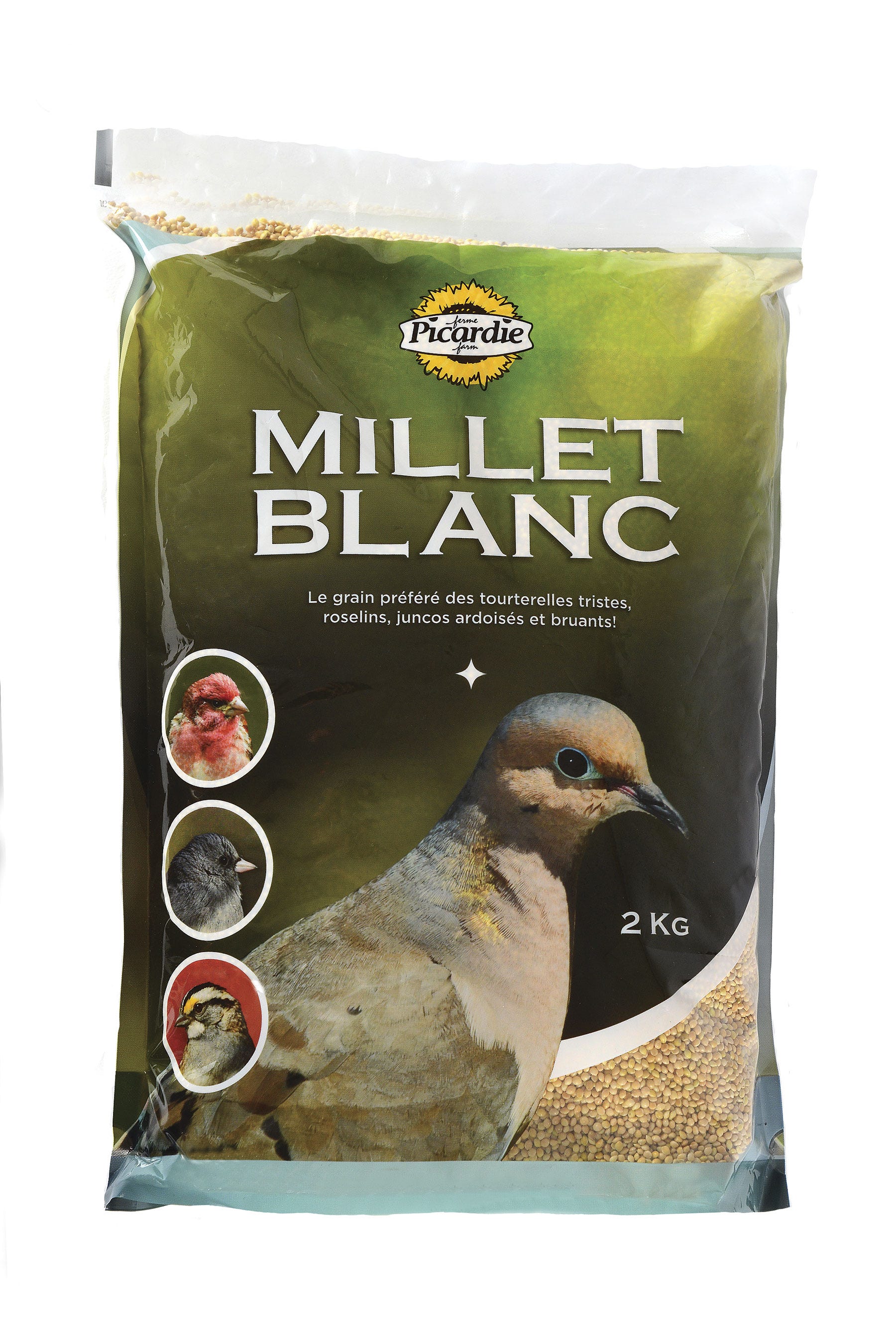 White Millet Seeds for Birds, 2 kg