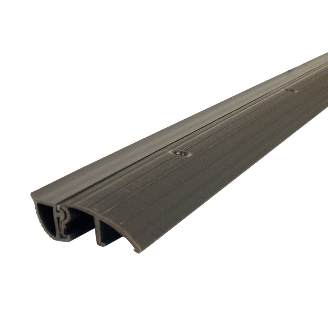 Brown Vinyl Bumper Door Threshold with Vinyl Insert