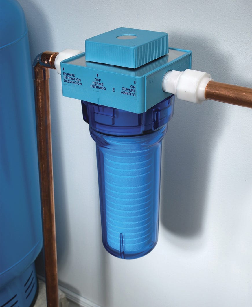 Whole House Sediment Filter with Built-In-Valve, 5 Micron