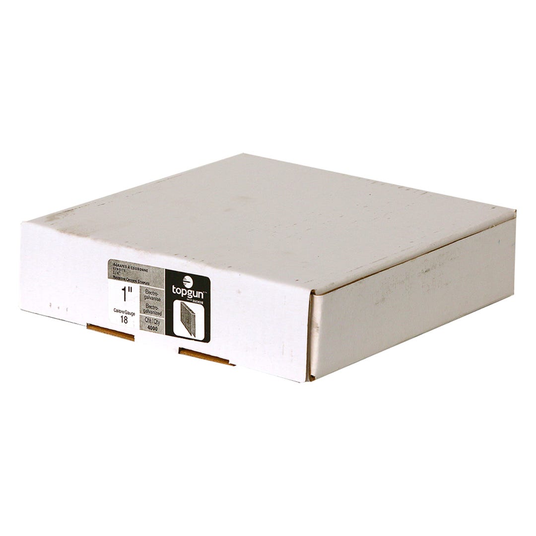 Wide Crown Staples 18 Ga, 1/4 in. X 1 in., 4000/box