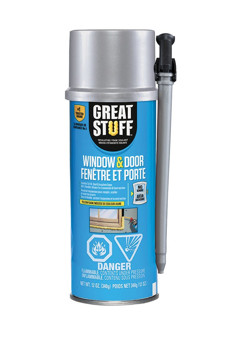 Insulating Sealant Foam, Window and Door, 340 g