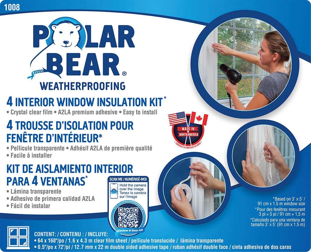 Window Insulating Film Kit (64 X 168 inch)