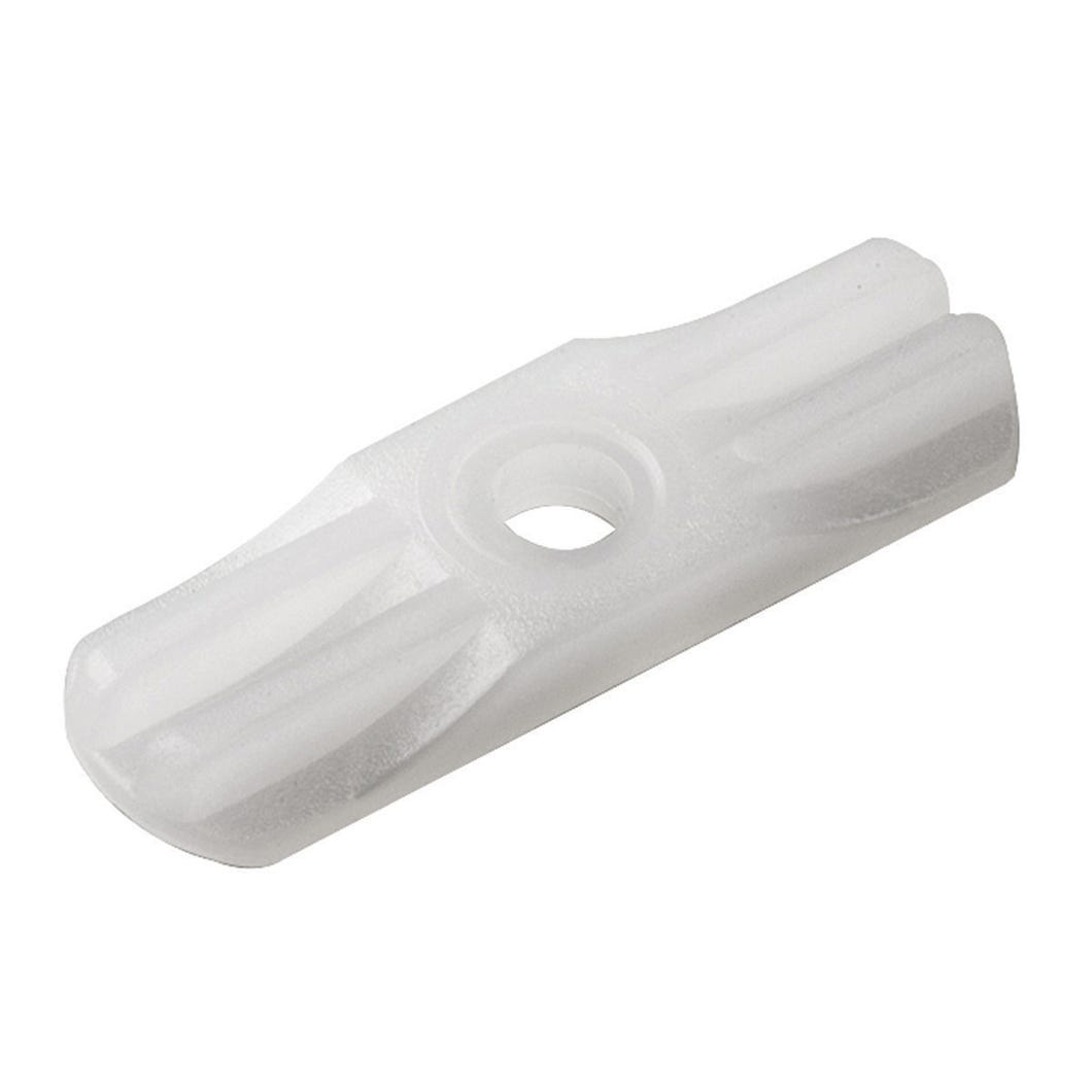 Wing nut nylon double turn button 1 1/4 in plastic