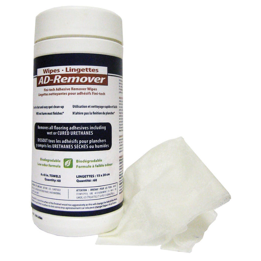 Wipes adhesive remover
