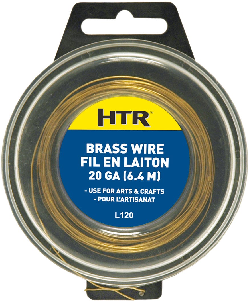 Wire Brass-Use for Fence Repair/Art Project 20 Ga- 6,4M