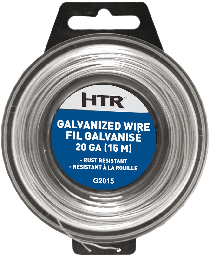 Wire Galvanized to Repair Fences 20 Ga, 15 M