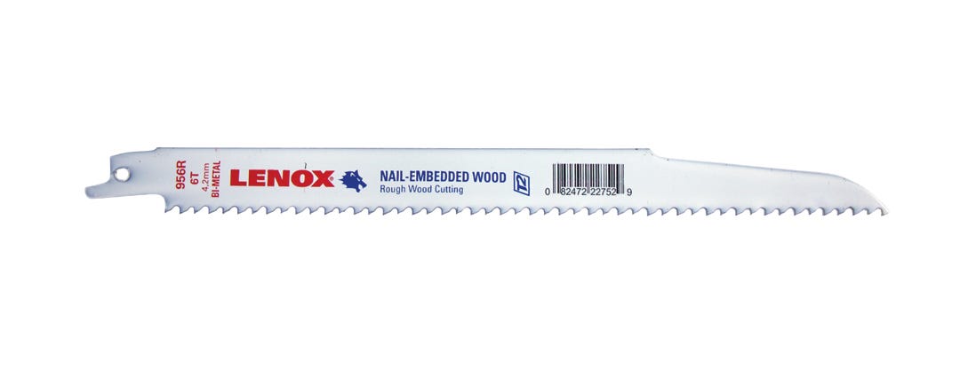 Lenox 9" x 6 TPI Reciprocating Saw Blade
