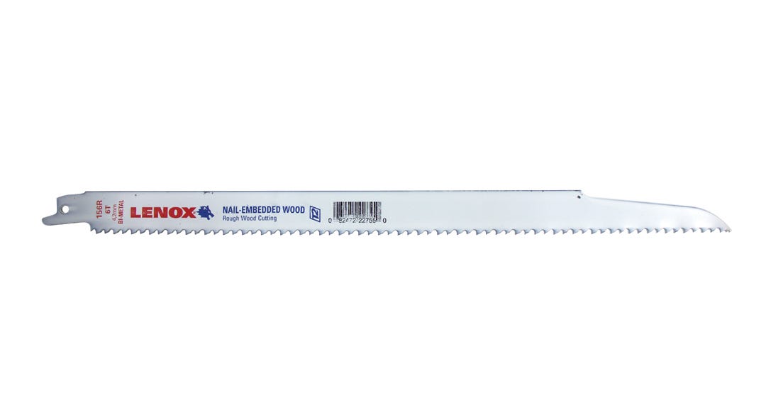 Wood Bi-metal Reciprocating Saw Blade, 6 TPI
