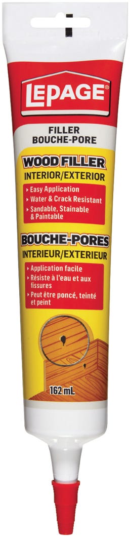 Latex Wood Filler, Interior/Exterior, 162ml