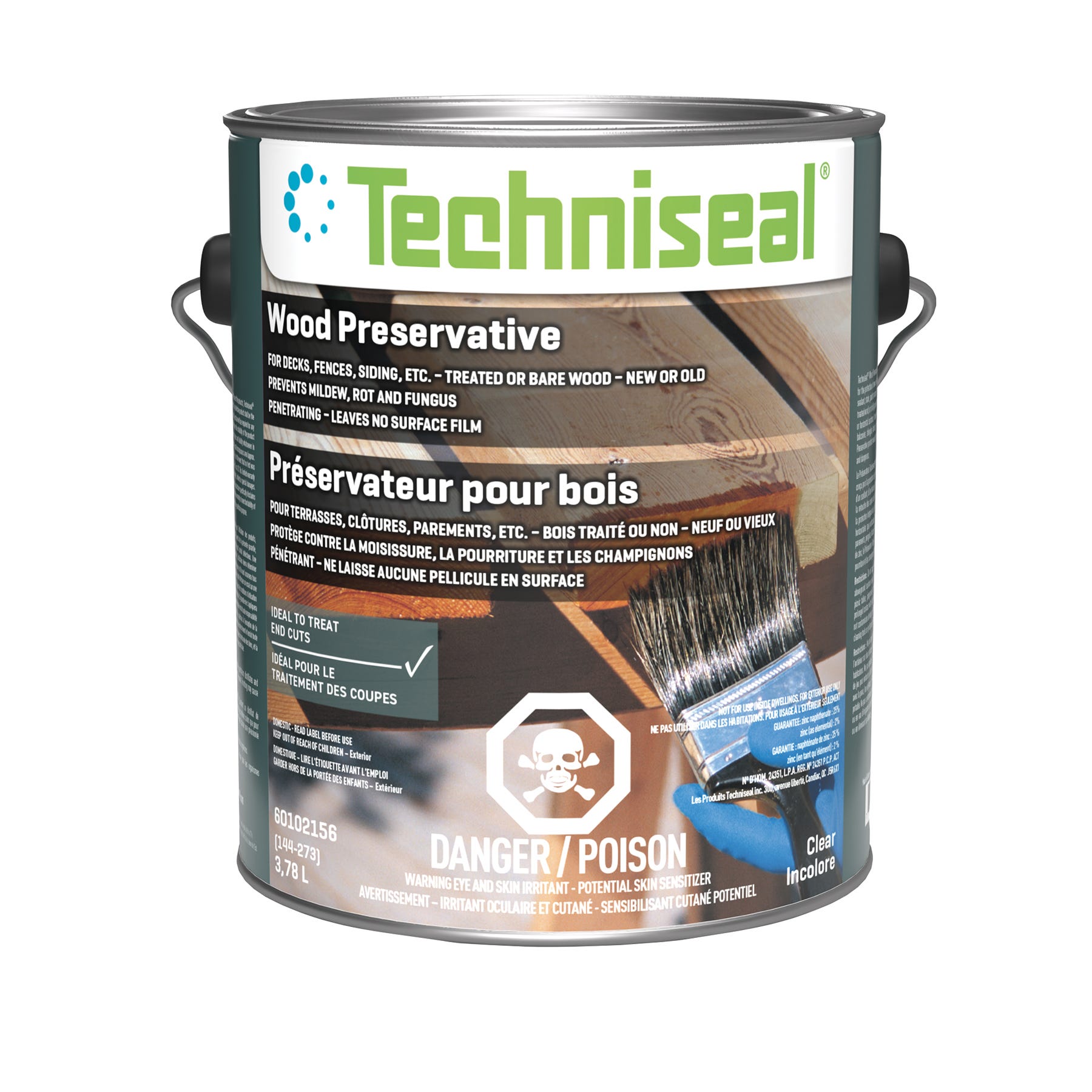 Wood Preservative, Clear, 3.78 L