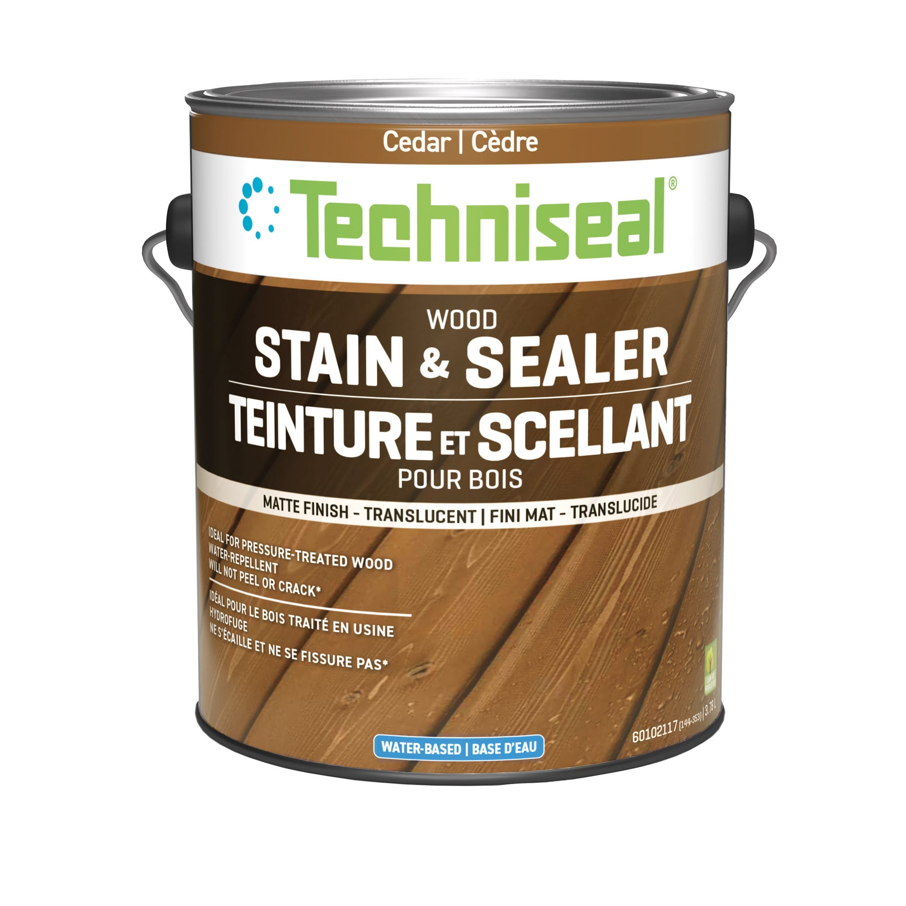 Wood Protector Maintenance-Free, Matte Finish, Cedar, 3.78 L