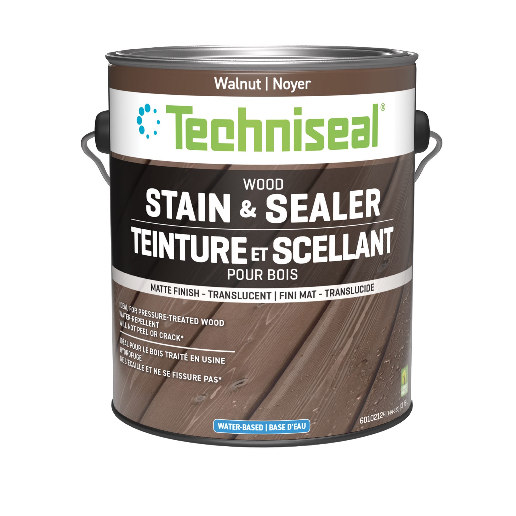 Wood Protector Maintenance-Free, Matte Finish, Walnut, 3.78 L