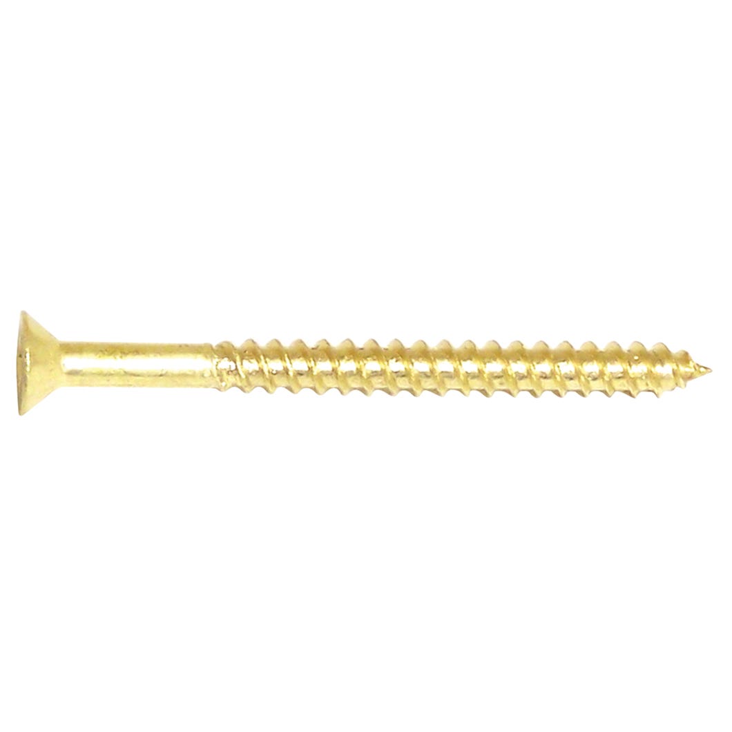 Wood Screw Flat Head, Regular Thread, Square Drive #12 X 2-in., 2/Pack