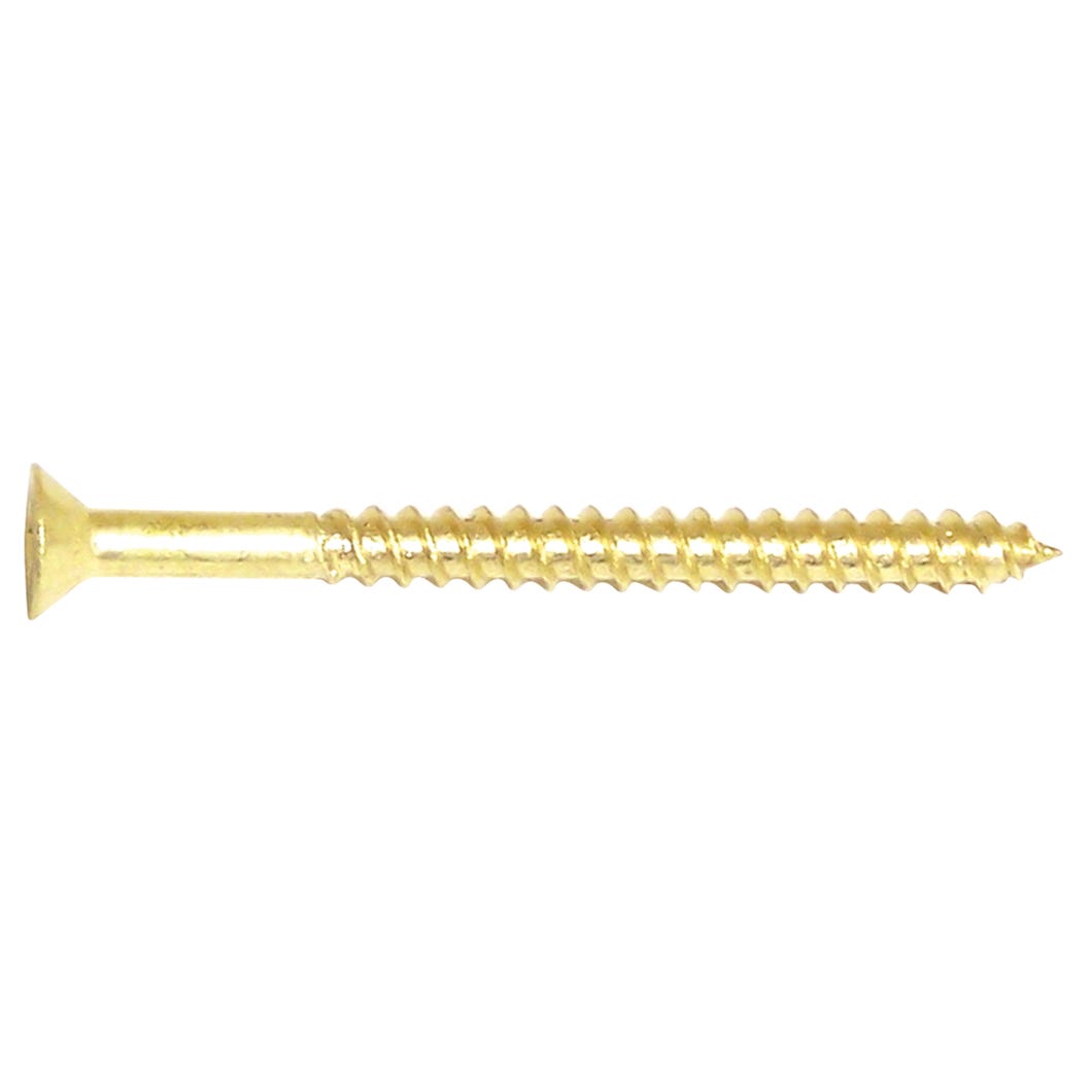 Wood Screw Flat Head, #10 X 2-in., 4/Pack