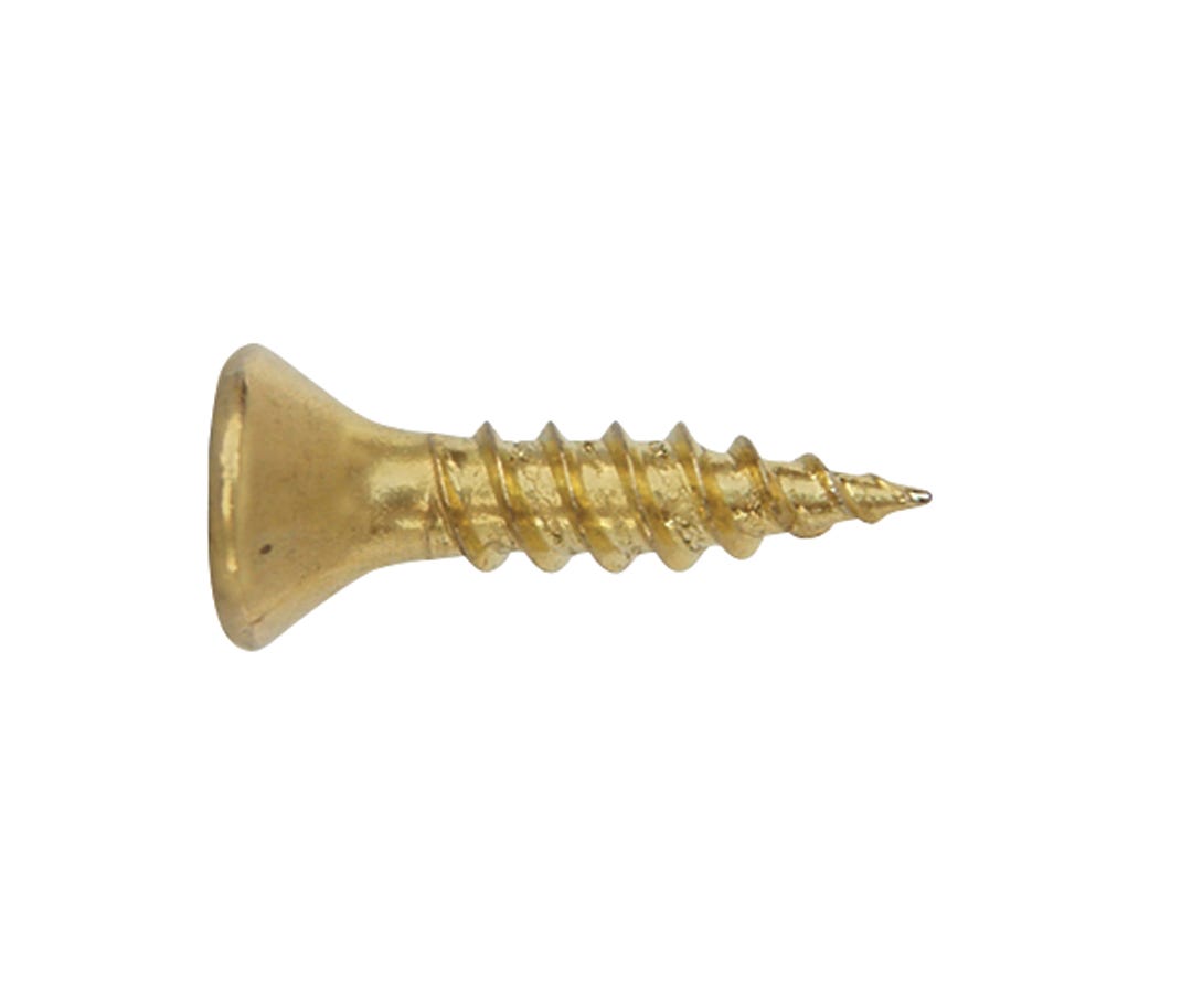 Flat Head Wood Screw, #6 X 5/8-in., 100/Pack
