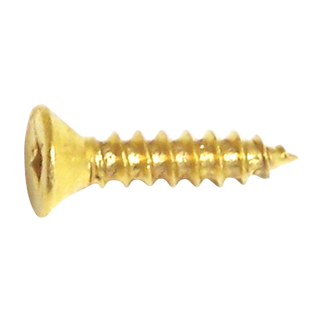 Wood Screw Flat Head, #6 X 1 Po, 8/Pack