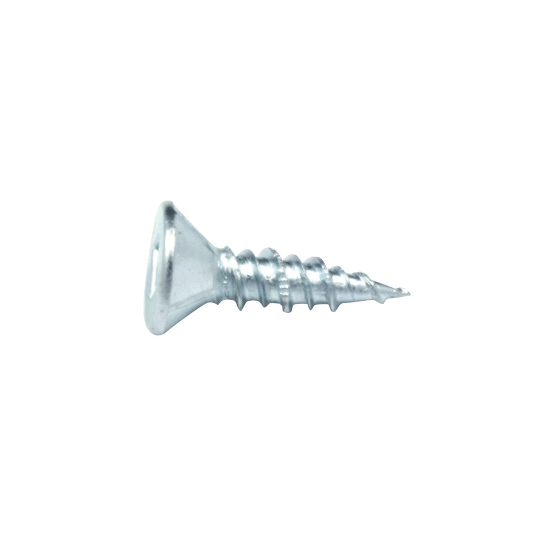 Flat Head Wood Screw with Nibs, #8 X 1 1/2-in., 100/Pack