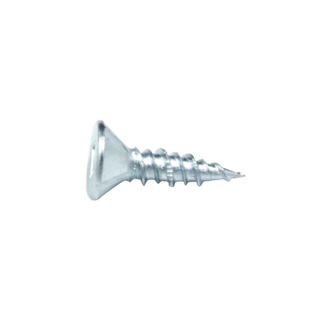 Flat Head Wood Screw with Nibs, #8 X 1-in., 100/Pack