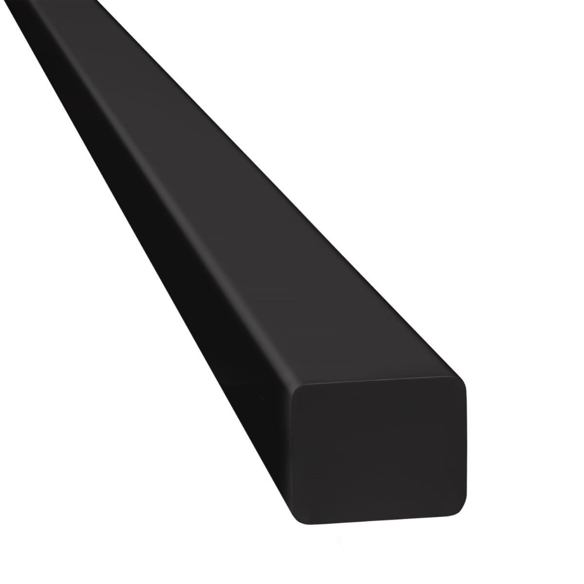 Wood square handrail for stair railing