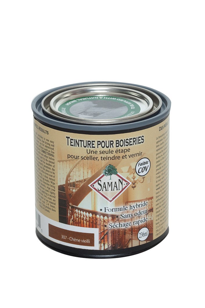 Wood Stain for Fine Wood, Alkyde, Aged Oak, 236 ml