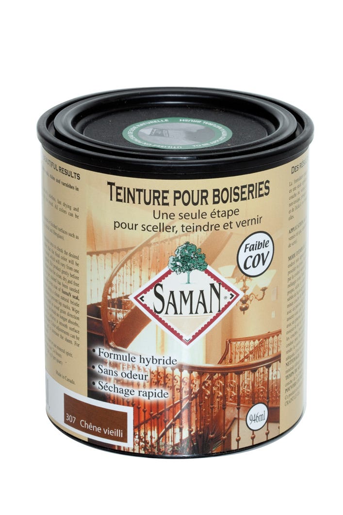 Wood Stain for Fine Wood, Alkyde, Aged Oak, 946 ml