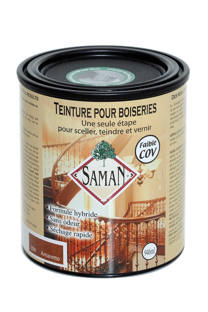 Wood Stain for Fine Wood, Alkyde, Amaretto, 946 ml